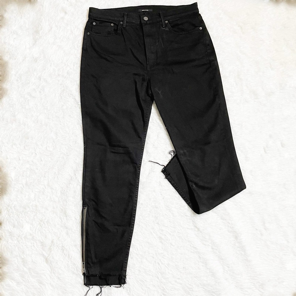 GRLFRND Black Kendall Distressed Jeans Stargaze Size 30